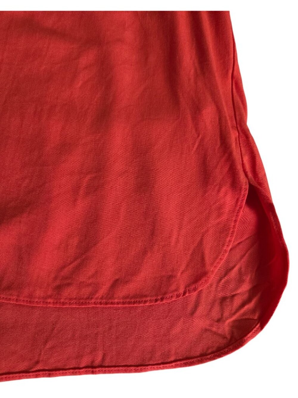 Rose + Olive Coral Short Sleeve Blouse Tunic Women's Small 100% Rayon NWT - Picture 4 of 9